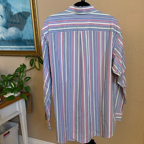 Jos.A.BankTraveler’s Collection Multicolored Dress Shirts.  Size Large. 2 items - Picture 8 of 10